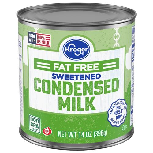Kroger Fat Free Sweetened Condensed Milk 14 oz