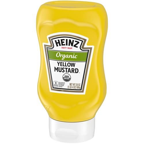 Heinz Organic Yellow Mustard (20 Oz Bottle)