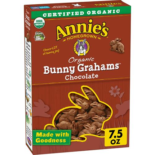 Annies Homegrown Chocolate Bunny Grahams, 7.5 Oz