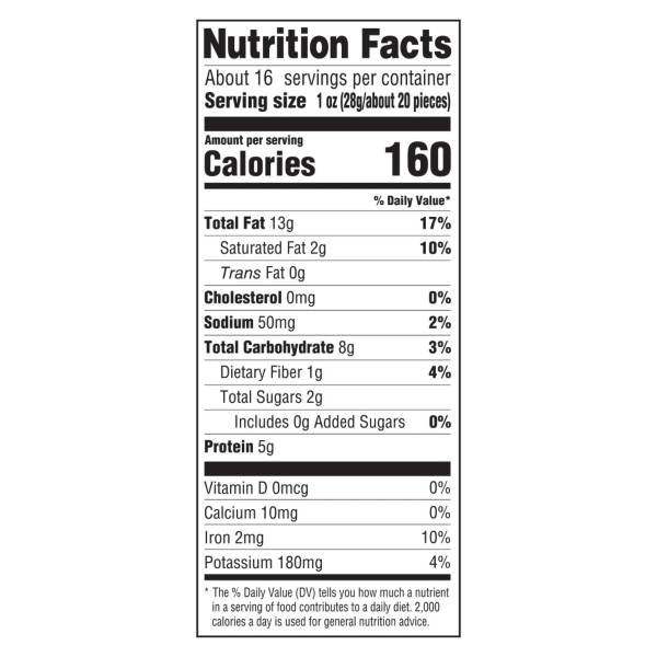Southern Grove Light Salted Deluxe Whole Cashews, 16 oz