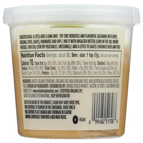 Whole Foods Market, Organic Miso Base, Original, 16 Ounce