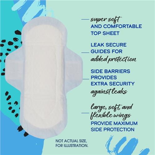 Kroger Ultra Thin Pads with Wings Extra Long Super Size 3 Unscented 38 count