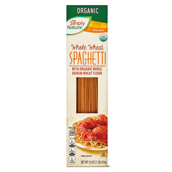 Simply Nature Organic Whole Wheat Spaghetti, 1 lb