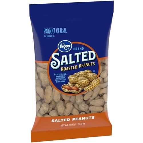 Kroger Salted Roasted In-Shell Peanuts 16 oz
