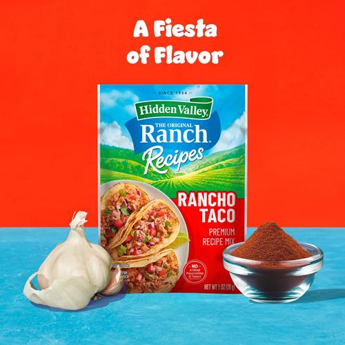 Hidden Valley Ranch Recipes Rancho Taco Premium Recipe Mix, 1 Packet (Package May Vary)