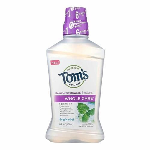 Toms Of Maine, Whole Care Natural Mouthwash - Fresh Mint, 16 Ounce