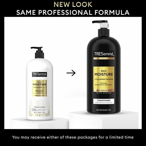 Tresemmé Rich Moisture Moisturizing Conditioner With Pump For Dry Hair Formulated With Pro Style Technology 39 Fl Oz