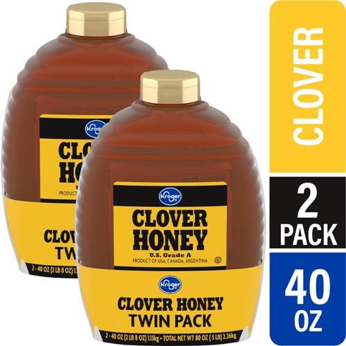 Kroger Clover Honey Twin Pack 2 ct / 40 oz
