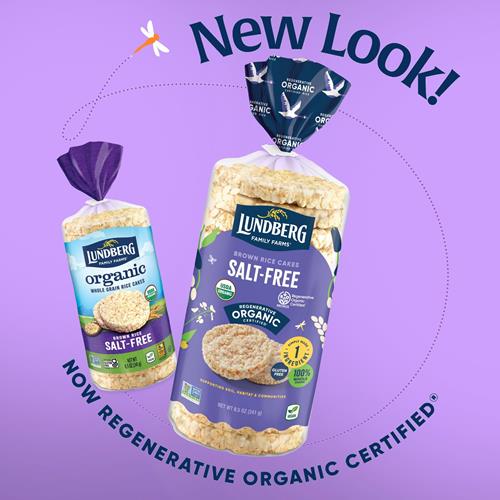 Lundberg Organic Brown Rice Cakes, Salt-Free, Gluten-Free, Vegan, Healthy Snacks, 8.5 Oz