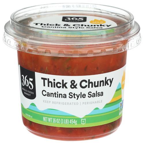 Whole Foods Market Mild Cantina Style Salsa Thick & Chunky, 16 Oz