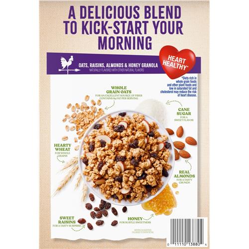 Kroger Oats Raisins Almonds & Honey Granola 14 oz