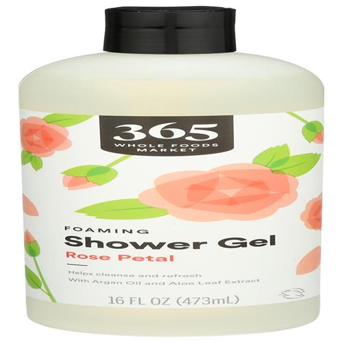 Whole Foods Market, Foaming Shower Gel, Rose Petal, 16 Fl Oz
