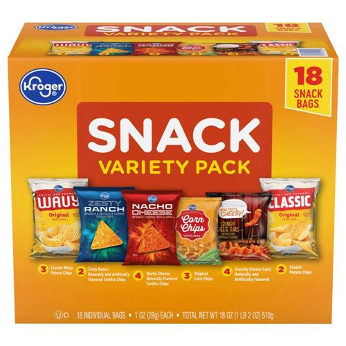 Kroger Snack Variety Pack 18 ct