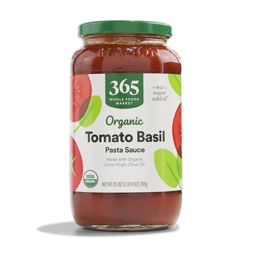 Whole Foods Market, Organic Tomato Basil Pasta Sauce, 25 Oz