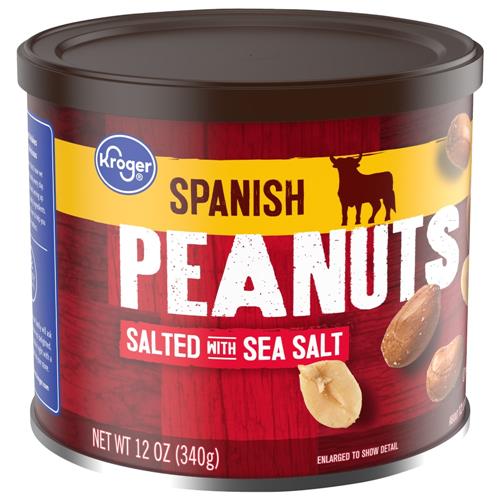 Kroger Spanish Sea Salted Peanuts 12 oz