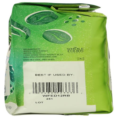 Whole Foods Market, Rainforest Blend Coffee, Medium-Dark Roast Ground, 12 Ounce