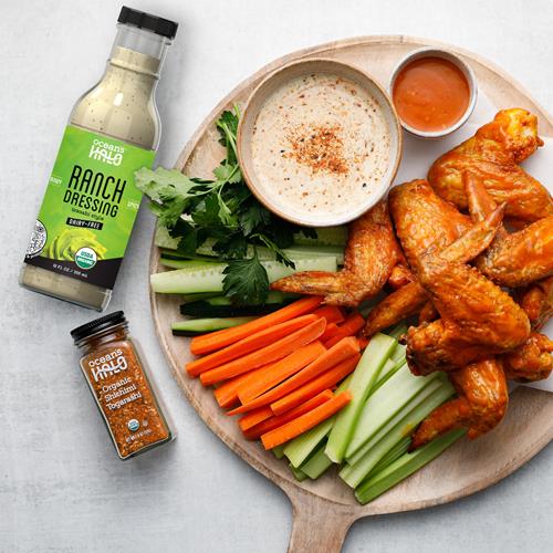 Oceans Halo Organic Wasabi Ranch Dressing & Marinade, 12 Fz