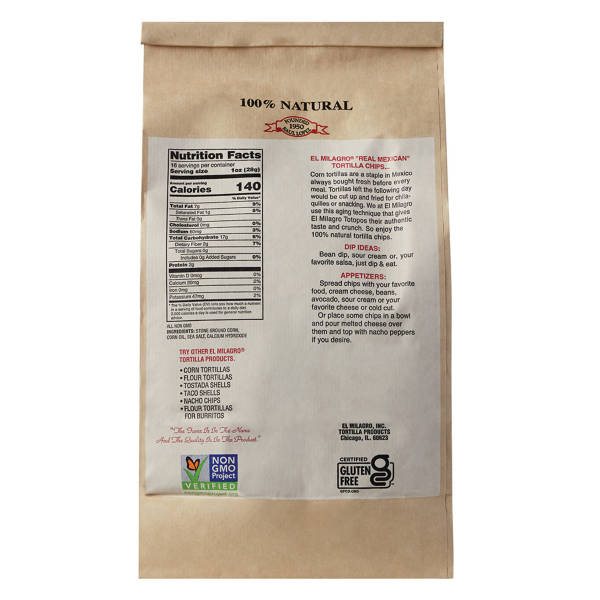 El Milagro Mexican Kitchen Style Tortilla Chips, 16 oz