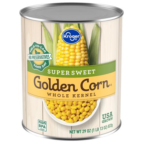 Kroger Supersweet Golden Corn 29 oz