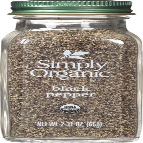 Simply Organic Black Pepper Medium Grind, 2.31 Oz