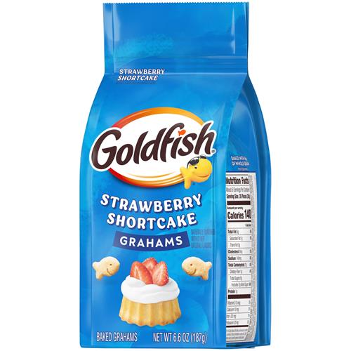 Goldfish Grahams Strawberry Shortcake Flavored Baked Snack Crackers, 6.6 Oz Bag