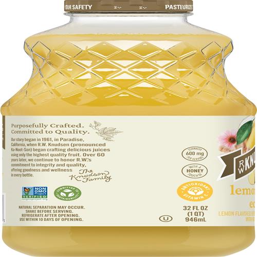 R.W. Knudsen Simply Nutritious Lemon Ginger Echinacea Juice Blend, 32 Ounces