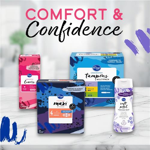 Kroger Ultra Thin Pads with Wings Extra Heavy Overnight Size 5 Unscented 24 count