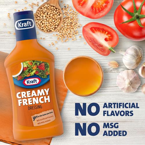 Kraft Creamy French Dressing, 16 Fl Oz Bottle