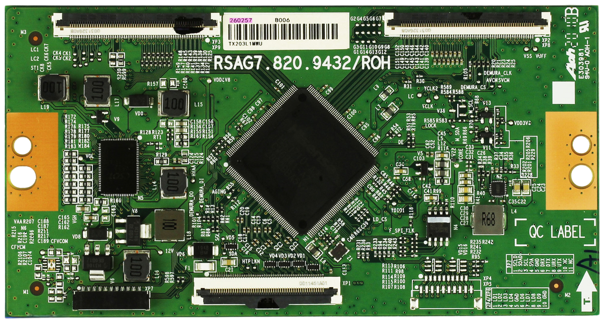 Hisense 260257 T-Con Board (RSAG7.820.9432/ROH) for 55H8G