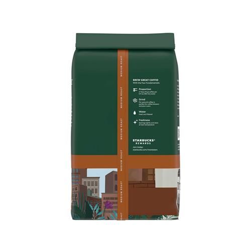 Starbucks Ground Coffee, Medium Roast Coffee, Pike Place Roast, 100% Arabica, 1 Bag (12 Oz)