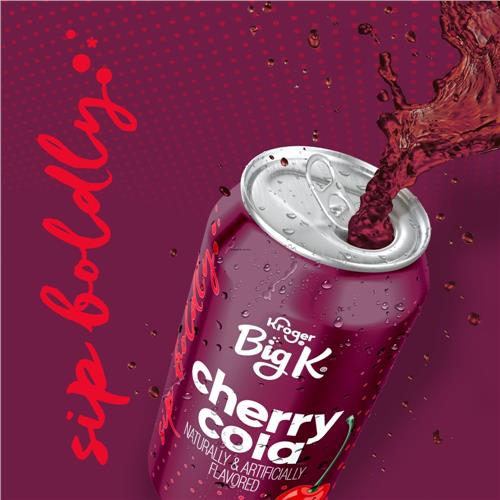 Big K Cherry Cola Soda Cans 12 pk / 12 fl oz