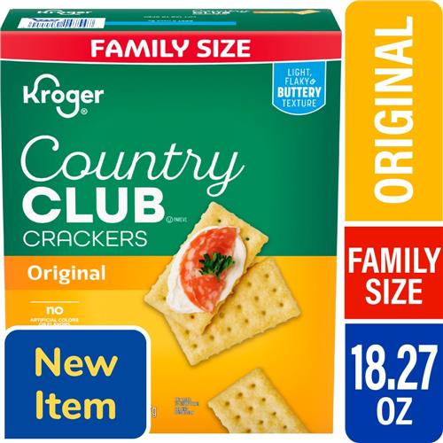 Kroger Country Club Original Crackers Family Size 18.27 oz
