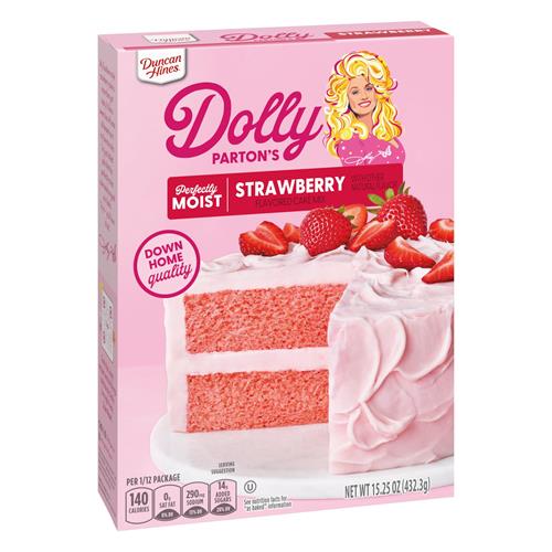 Duncan Hines Dolly Partons Strawberry Flavored Cake Mix, 15.25 Oz.
