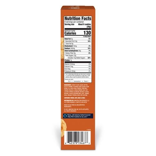 Aplenty, Salted Caramel Chip Mini Cookies, 8 Oz