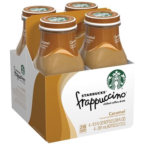 Starbucks Frappuccino Coffee Drink, Caramel, 9.5 Oz (4 Pack)
