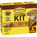 Old El Paso Stand N Stuff Shells And Tortilla Bowls, Hard & Soft Taco Dinner Kit, 9.4 Oz.