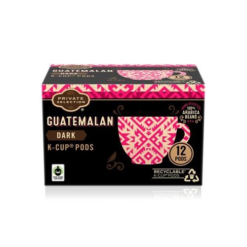 Private Selection Guatemalan Blend Dark Roast Coffee Pods 12 ct