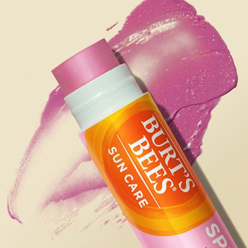 Burt’S Bees Sun Care Tinted Lip Balm, Spf 30 Mineral Sunscreen, Wild Peony, 1 Tube