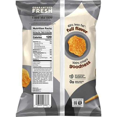 Lays Oven Baked Barbecue Flavored Potato Crisps, 6.25 Oz
