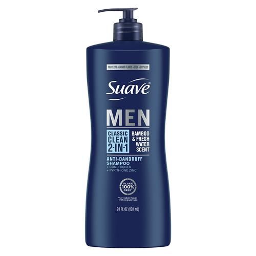 Suave Men 2 In 1 Antidandruff Shampoo And Conditioner Classic Clean 28 Oz