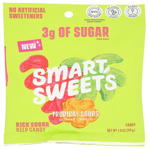 Smartsweets Candy Tropical Sours 1.8 Oz