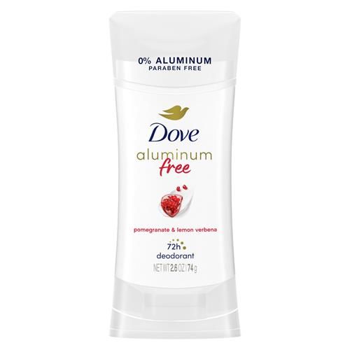Dove Aluminum Free Deodorant For Women Pomegranate And Lemon Verbena 72 Hour Odor Protection 2.6 Oz