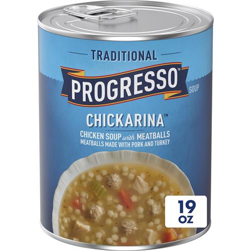 Progresso Chickarina Soup, Traditional Canned Soup, 19 Oz