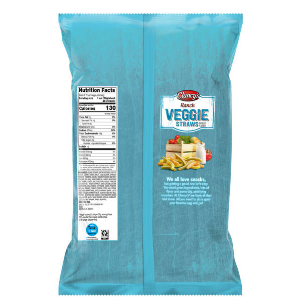 Clancy's Ranch Veggie Straws, 7 oz