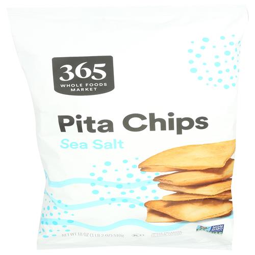Whole Foods Market Sea Salt Pita Chips, 18 Oz
