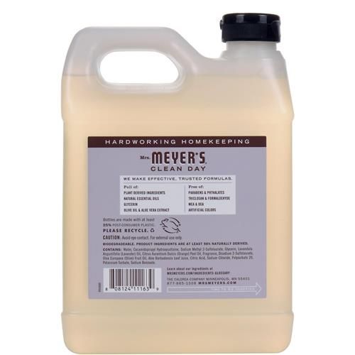 Mrs. Meyers Clean Day, Soap Hand Liquid Refill Lavender, 33 Fl Oz