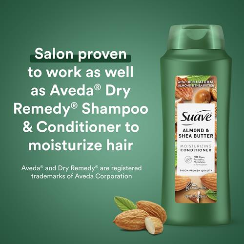Suave Professionals Moisturizing Conditioner For Dry Hair Almond And Shea Butter Paraben-Free And Dye-Free Deep Hair 28 Oz