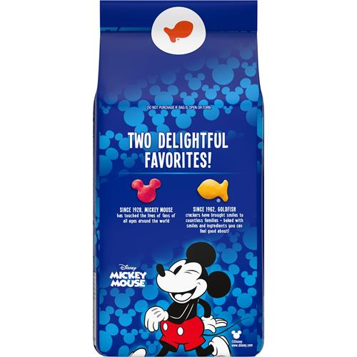 Goldfish Disney Mickey Mouse Cheddar Crackers, Snack Crackers, 6.6 Oz Bag