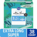 Kroger Ultra Thin Pads with Wings Extra Long Super Size 3 Unscented 38 count
