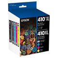 New, Pre-Owned - Epson 410XL Black, Photo Black and Color Ink Cartridges